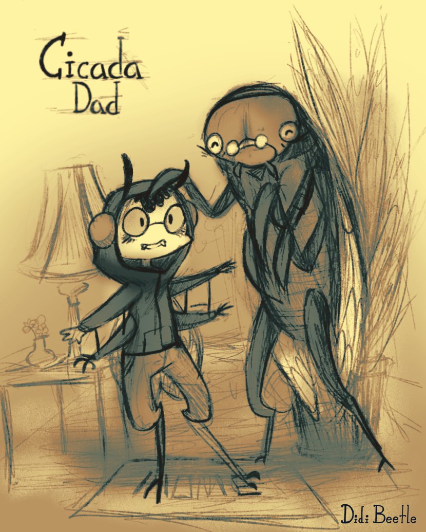 BeetleDidi's tweet photo. cicada dad : ) https://t.co/NMd3cWftAH
