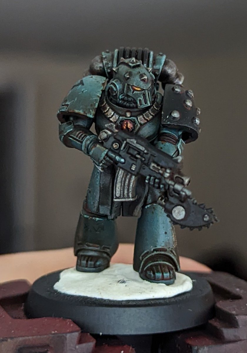 PinchPainting's tweet photo. Still WIP but my mk6 squad is coming along. #warhammer30k #warhammer https://t.co/xfMmjVsEzx