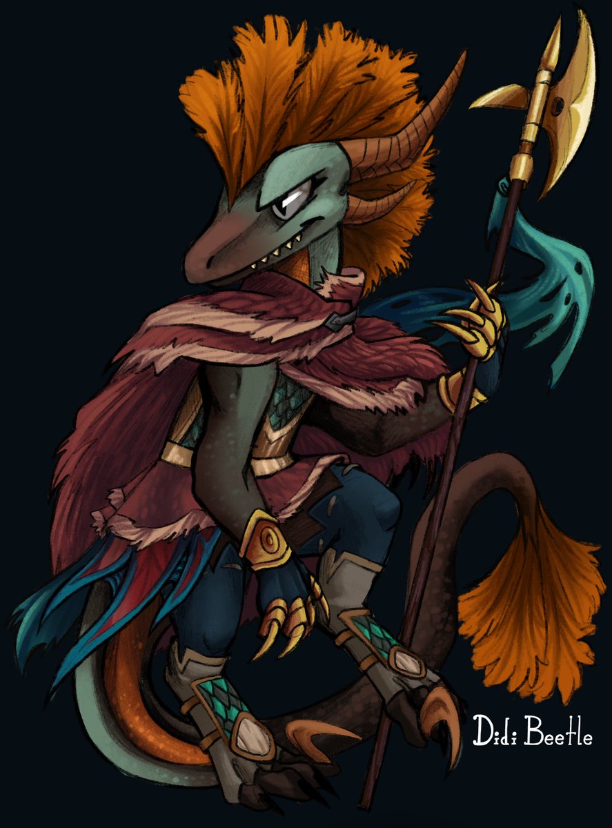 BeetleDidi's tweet photo. my bad girl, a warrior woman herself! this wildclaw goes by amber. #frfanartfriday #flightrising https://t.co/oJIABAo9CZ