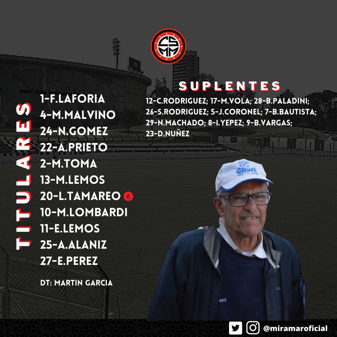 🏆 Torneo Regular:
1️⃣1️⃣va fecha vs. <a href="/RamplaJuniorsFC/">Rampla Jrs.</a>

El once titular y los suplentes que ingresan hoy al Estadio Olímpico "Pedro Arispe".