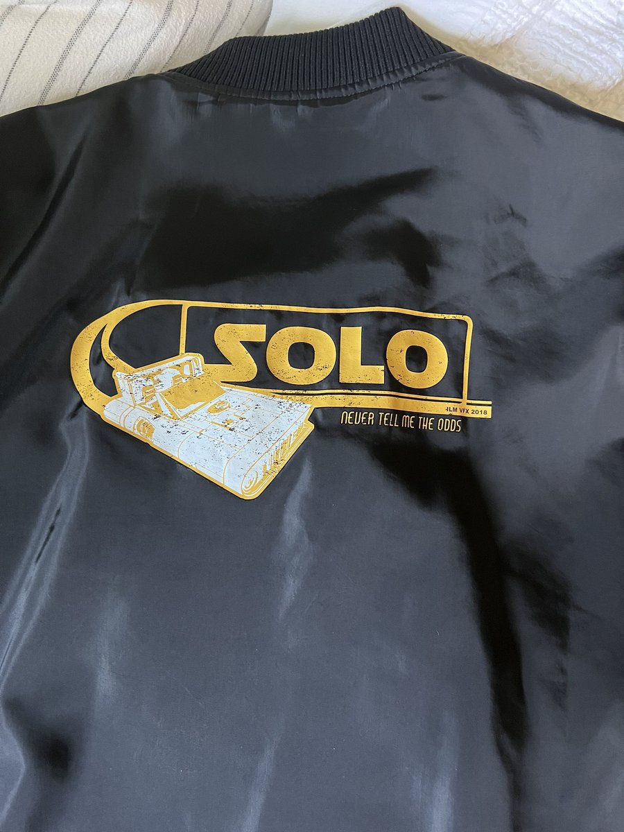 laceygilleran's tweet photo. YOU DID IT! 21K! ✨ Thanks to @RexManning we’ve added this ILM VFX SOLO jacket to the prize pack! 🤩 https://t.co/90V2VCzmgw