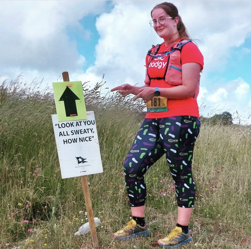 GGNewham's tweet photo. Congratulations to @alicejridgway who went on a little run this weekend #GiantsHeadMarathon #WhiteStarRunning #Dorset #GoodGym https://t.co/AI7r5gdd5w