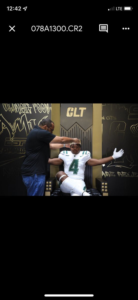 Duda_gocrazy's tweet photo. 1st OV @CharlotteFTBL , Enjoyed my time there @CoachHank_UNCC @Coach_heals @JacksonBlock17 @holtz_hailey @_agent49 https://t.co/xEyNzXo5mw