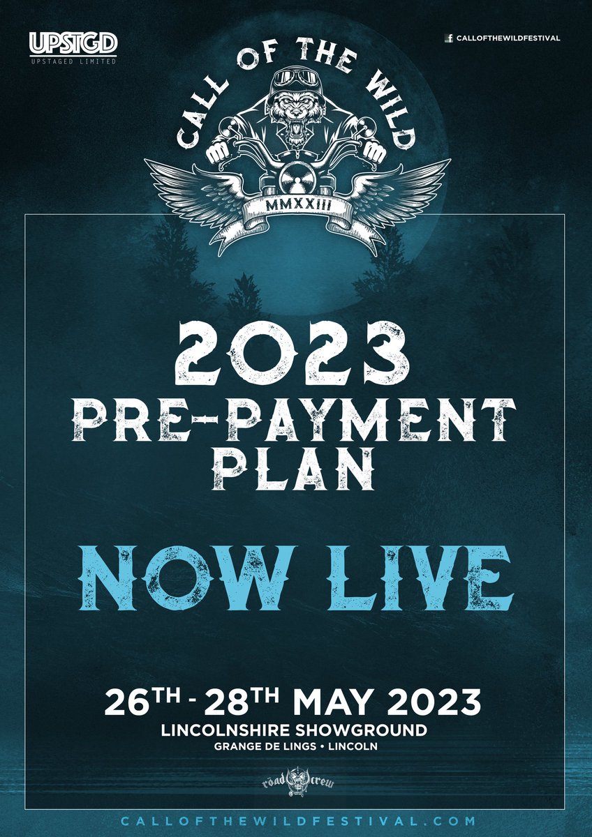 Did you know that you can book tickets from various options & then add them together under one Payment Plan? The sooner you get signed up and pay a deposit. The smaller the monthly payments will be. #callofthewildfestival #paymentplan #rockfestival #spreadthecost