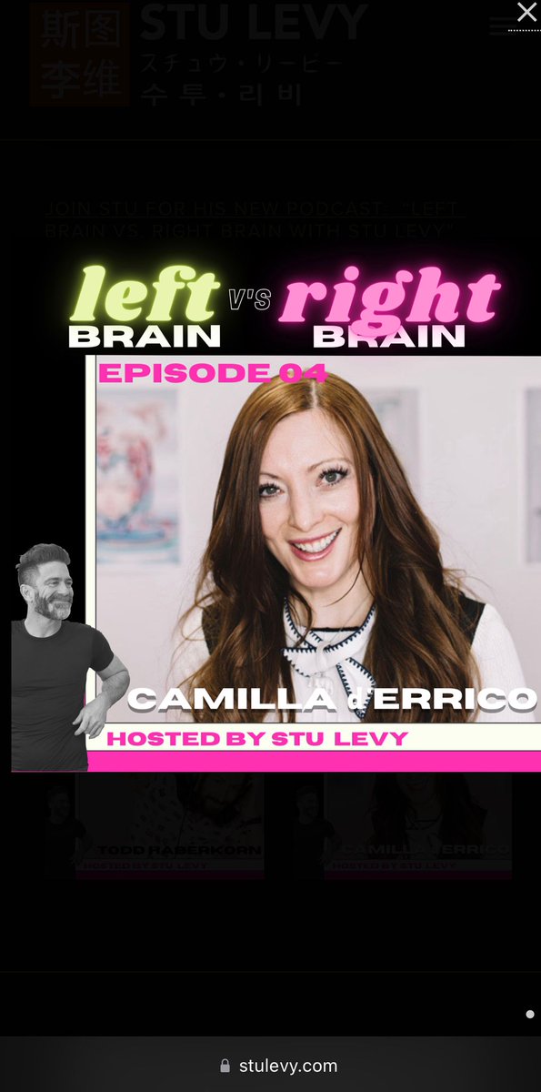 Helmetgirl's tweet photo. Check it out!! I was interviewed by the CEO of TOKYOPOP Stu Levy for the his podcast Left Brain vs. Right Brain. It was such a trill to share the airwaves with him! 🥳 Listen to the full episode here: https://t.co/rpe42bqNGl
#leftbrainvsrightbrain #tokyopop #podcast @tokyopop https://t.co/hDCKpnR0tj