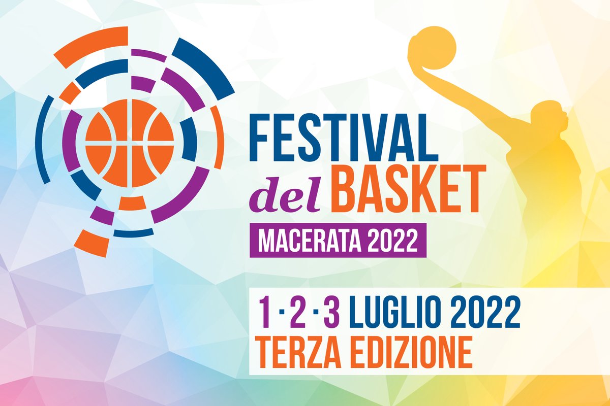 FestivalBasket's tweet photo. La terza edizione del Festival del Basket si svolgerà a #Macerata, città europea dello sport 2022, dal 1 al 3 luglio!

#FestivalBasket https://t.co/2Alec1Fty6