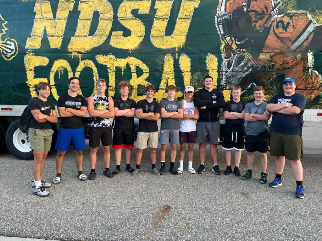 Thank you to all the coaches at @NDSUfbCamp for all the advice and coaching points I had a great time and learned a lot! Can’t wait for this upcoming football season!!