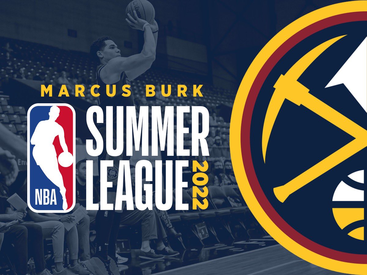 CoachLoechle's tweet photo. Marcus Burk 6’3 Combo Guard @MBtrey4 has committed to play @NBASummerLeague for the Denver Nuggets. @nuggets He averaged 12.3 ppg (including a huge 39pt performance) and shot 36% from 3 this season for G-League Grand Rapids Gold @NBAGrandRapids . https://t.co/1b9sRXunST