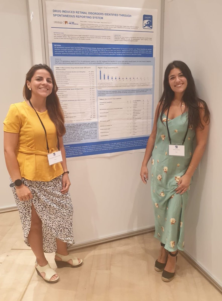FarmaVallHebron's tweet photo. Hoy en el Congreso Europeo de Farmacología Clínica 2022, han presentado los póster nuestros resident@s. Enhorabuena a tod@s!!!!#farmacologíaclinica #ClincialPharmacology  #vallhebron #sefc #farmawang #EACPT2022 https://t.co/GxgTieE5Hv