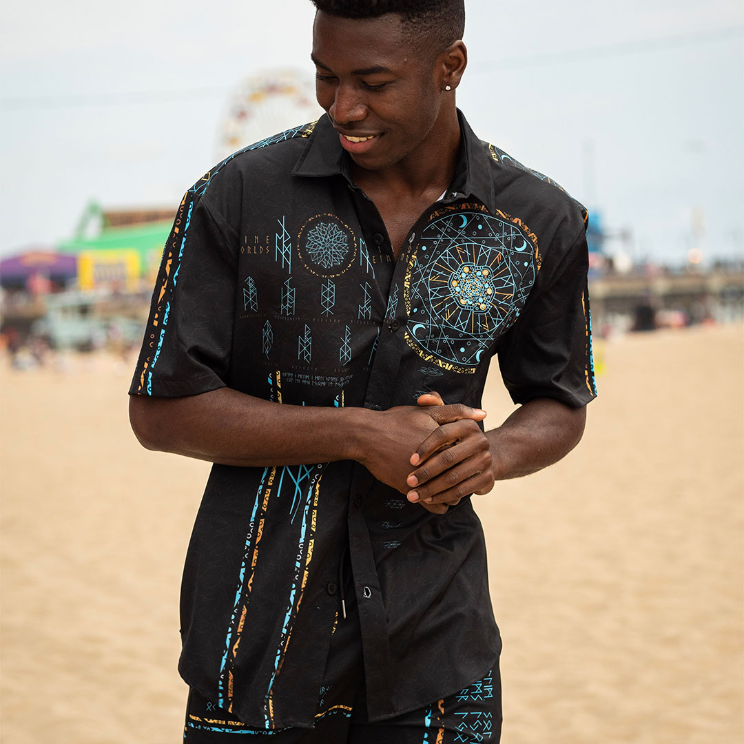 We_Are_Lunafide's tweet photo. Step into summer'22 with style.🤙 Introducing the 9 Worlds Button up Shirt ⚡️
#Wearableart #Nineworlds #Nightedition #Norsemythology #Apparelbrand #Artistdrivenapparel #Vikingart #Vikingartist #Lunafide #Streetwear https://t.co/uI3MOFCAd6
