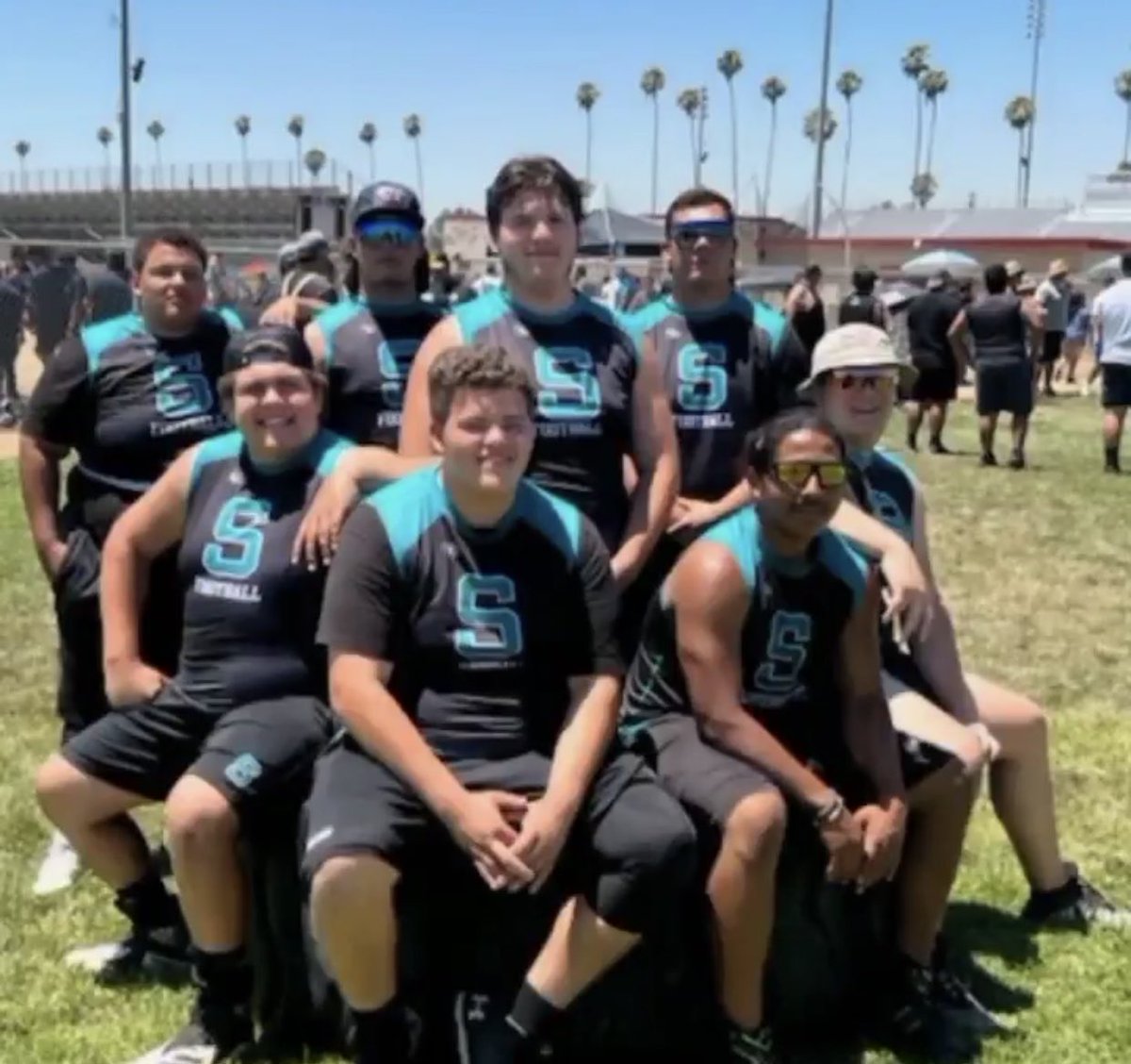 TCoachgrinstead's tweet photo. Proud of you guys at the lineman competition. You guys all demonstrated heart and the will to do whatever it takes, even if it means going twice in events. Let’s ride this til the wheels fall off. @Matthewestep9 @Ricojuarez2006 @ANGELDIAZJUAREZ @DonovanShaw15 @LuugaToa https://t.co/5ubaqRcGmY