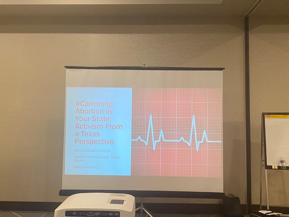MECastlePolicy1's tweet photo. Thanks to all who came to hear(and laugh at) my witty anecdotes about the history of Texas prolife laws, #TexasHeartbeatLaw, and PRC success rates! #PLWC #ForSuchATimeAsThis #prolife https://t.co/DLM2VVyDTH