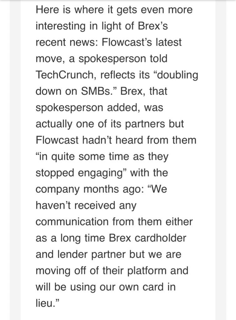 afehrenbacher's tweet photo. 👀check out @bayareawriter’s newsletter The Interchange from @TechCrunch for our latest take on #SMBs, Brex firing their small business customers and how we look forward to supporting them as usual🫶thx for the inclusion Mary Ann! @Tillful @TillfulCard #fintechnews https://t.co/muUZKLLTtQ
