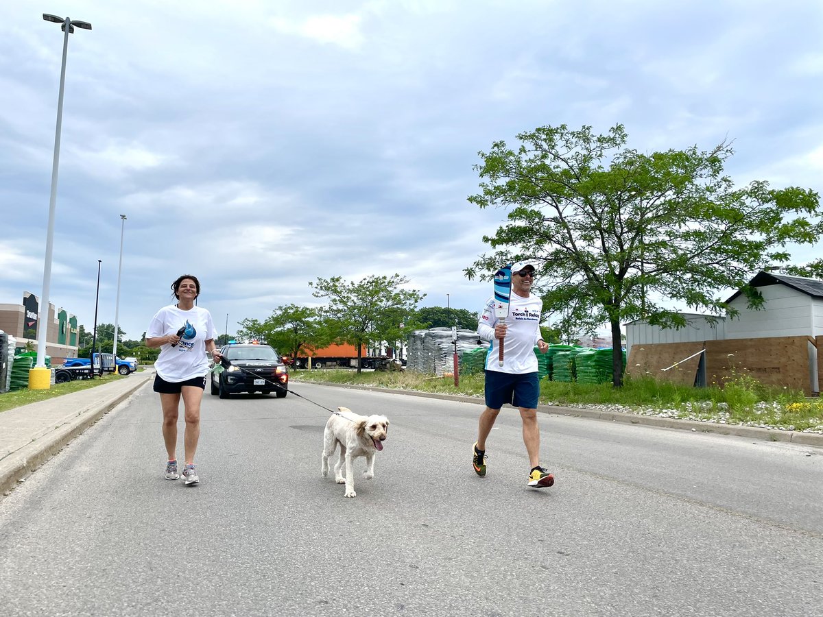 jimdiodati's tweet photo. This morning the @2022CanadaGames #csltorchrelay was proudly toured through @NiagaraFalls by our 24 torch bearers. Thank you to the organizers, sponsors, @Rotary Clubs of Niagara &amp; @NiagRegPolice for making today’s great event possible and keeping everyone safe on the roads. https://t.co/eaSiX87Gio