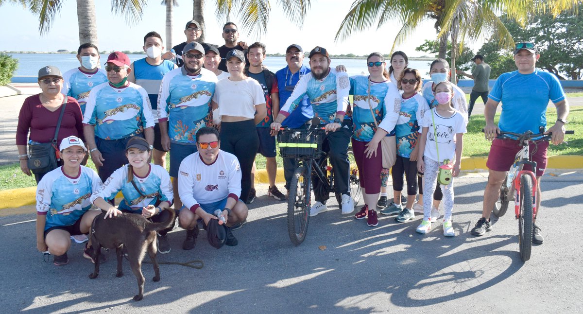 InpescaCampeche's tweet photo. La familia INPESCA se sumó el día de hoy al programa #PedaleaConTuPolicía, que en esta ocasión vivió una gran experiencia multicolor con motivo de la conmemoración del día del #OrgulloLGBT próximo a celebrarse este #martes 28. https://t.co/xXZbLhWdNG