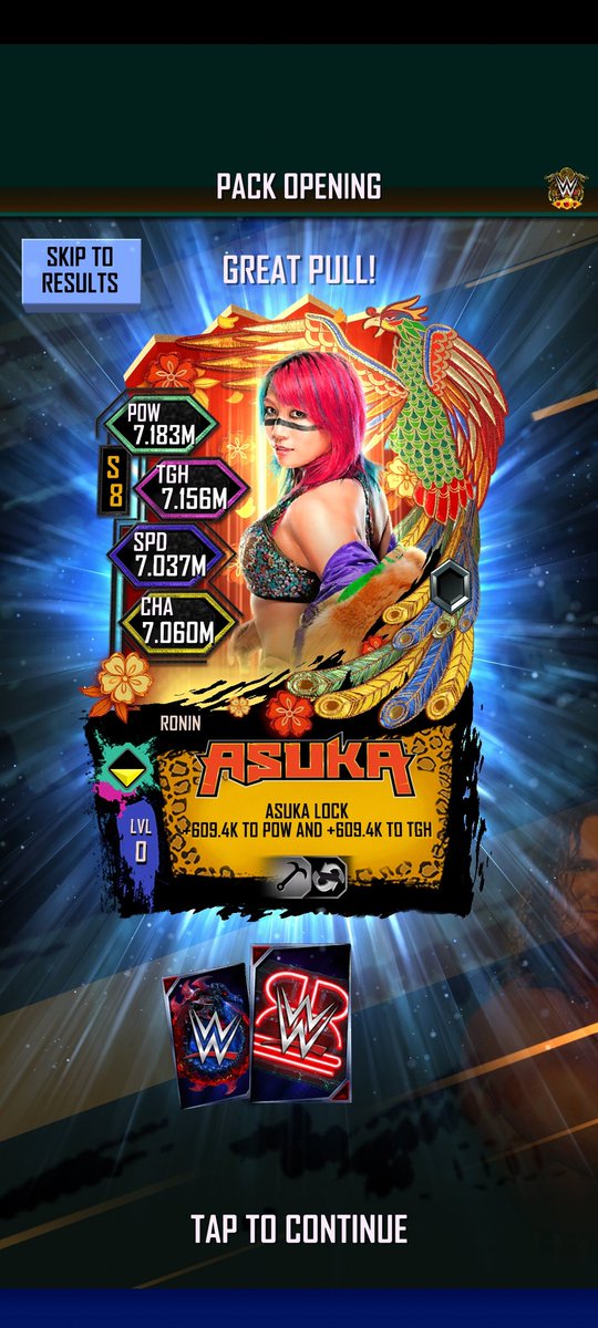 BlakeSC4's tweet photo. @WWESuperCard Emprees of tomorrow pack for the win 
Grateful for the reward out of the pack https://t.co/1LVHZTdq7m
