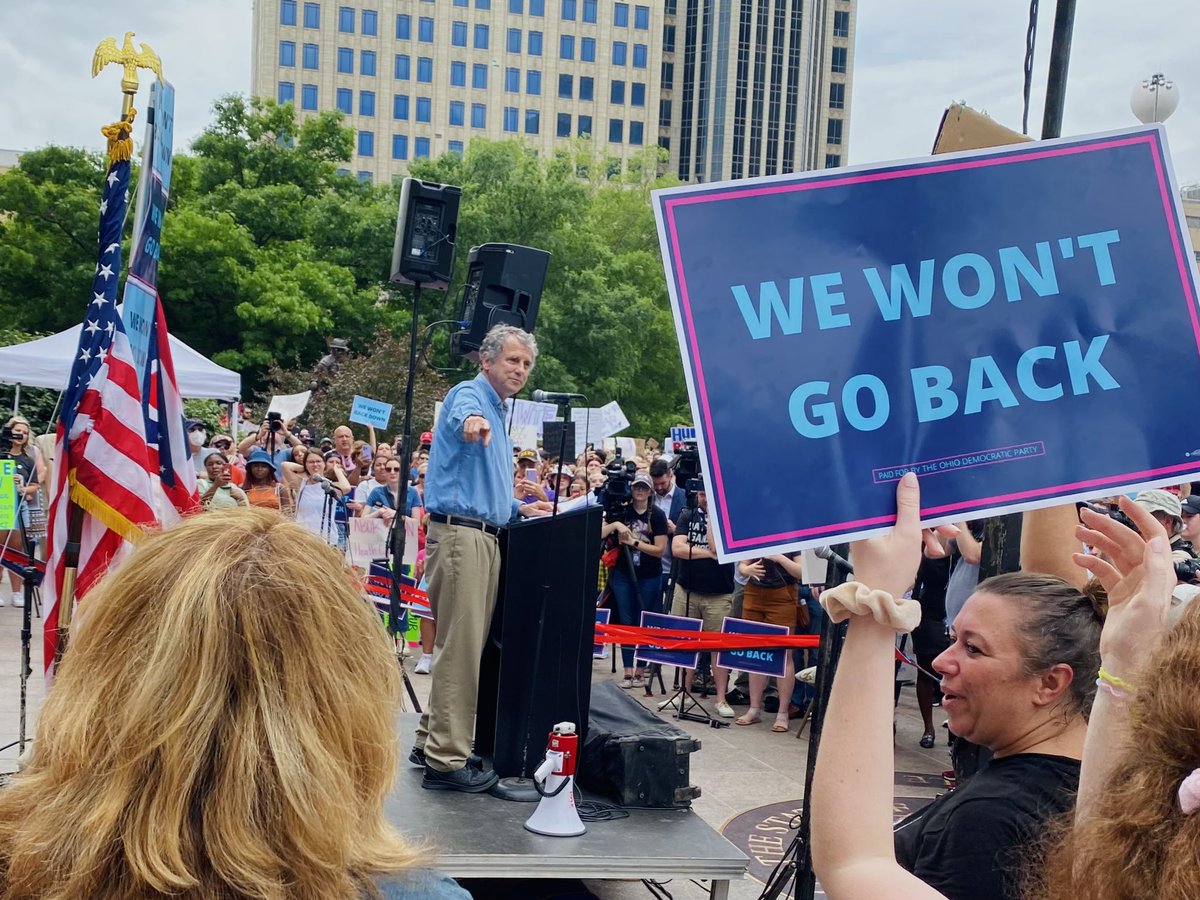 Russo4Ohio's tweet photo. “Abortion is healthcare.
Abortion is about freedom.
Abortion is about equality.
Abortion is about economic security.
Abortion is about workers’ rights.
Abortion is about privacy.
Abortion is about self-determination.
Abortion is a human right.
And, we WON’T GO BACK!” https://t.co/z9vGwuY6V2