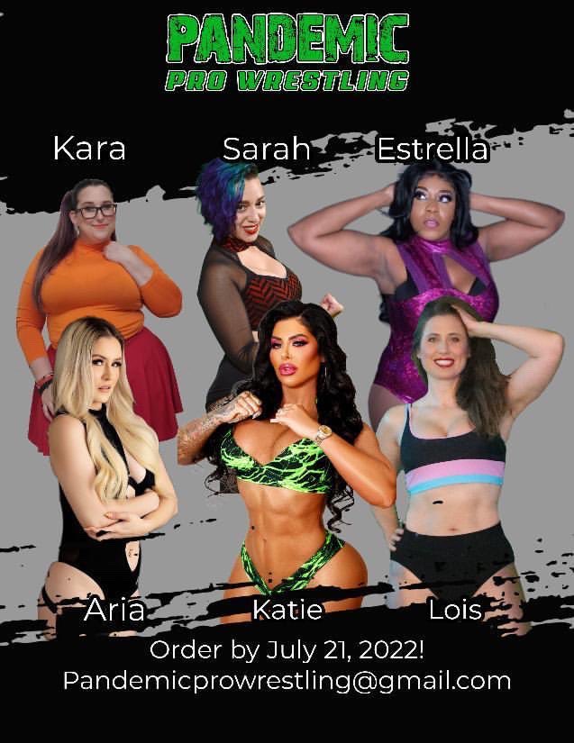 pandemicprowres's tweet photo. Order a custom wrestling match by July 21! We have 2 new wrestlers: Kaitlin (pink) &amp; Mandie (leopard). Email us to order! https://t.co/wSWbjHWmDG