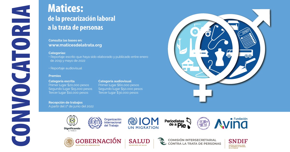 OIM_Mexico's tweet photo. #QueNoSeTePase | Este jueves 30 de junio es el último día para postularse en la categoría escrita de este concurso de periodismo en torno a la trata.

Juntos podemos visibilizar este tipo de situaciones que viven cientos de personas #migrantes.  

Bases➡️ https://t.co/lEubxnko2X https://t.co/pR07ra3eqo