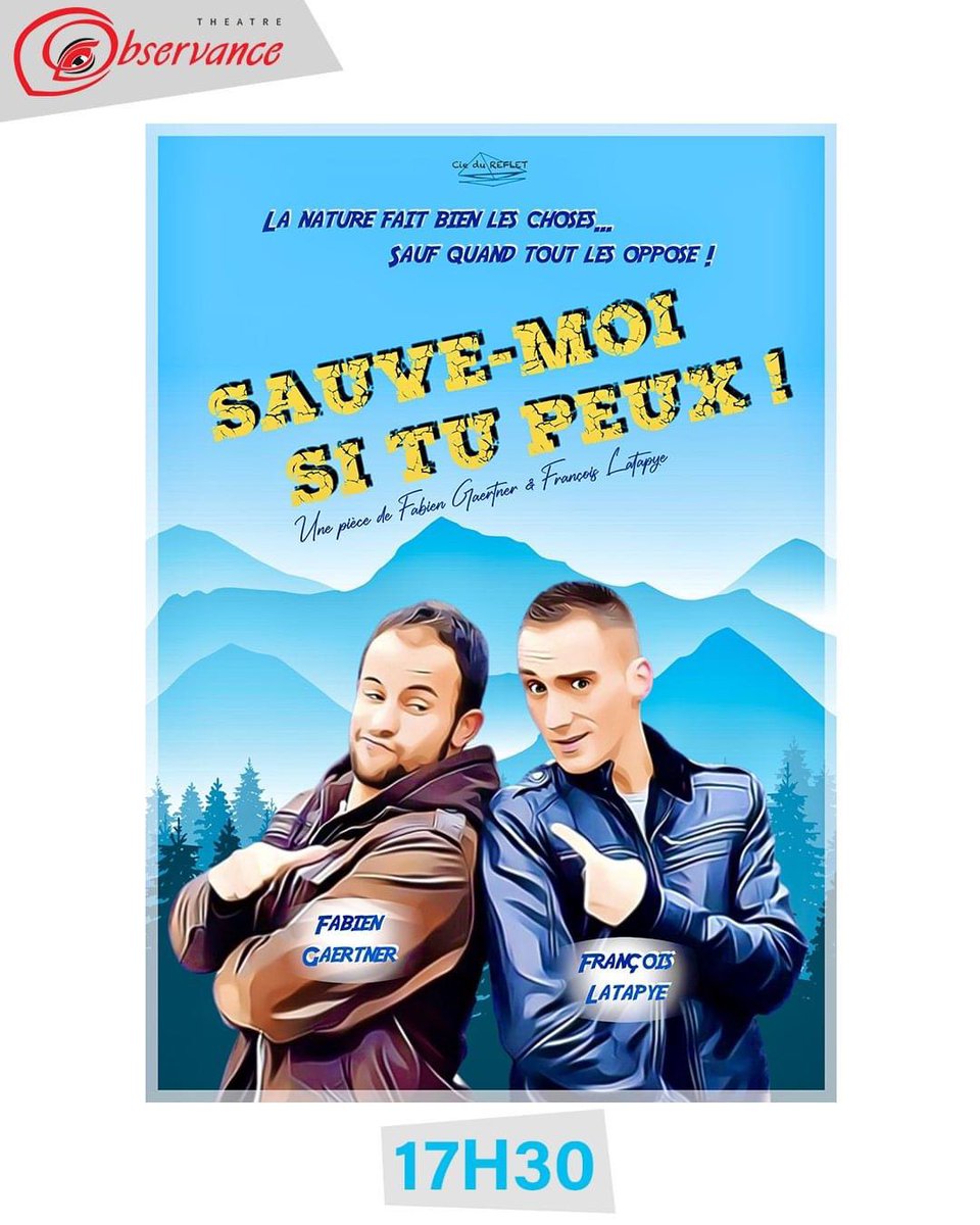 🎭 Un jour, un spectacle 🎭
SAUVE-MOI SI TU PEUX

Une comédie à découvrir tous les jours à 17h30 du 7 au 30 juillet (sauf les lundis) au @festOffAvignon #festivaloffavignon

Infos et résas juste ici ⬇
theatredelobservance.com/17h30-sauve-mo…