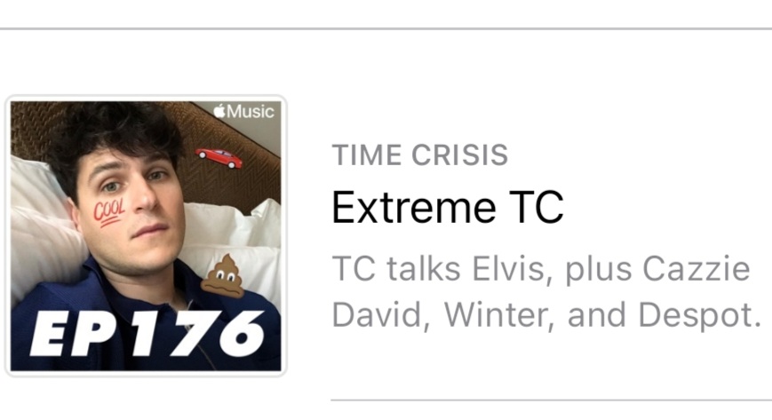 winterene's tweet image. Heads up, if you have an Apple Music subscription you can listen to my most recent appearance on the 'Time Crisis' internet radio show.

Alas it's not a podcast, so you'll either need a subscription, or you'll need to find an upload--try looking in the TimeCrisis forum on Reddit.