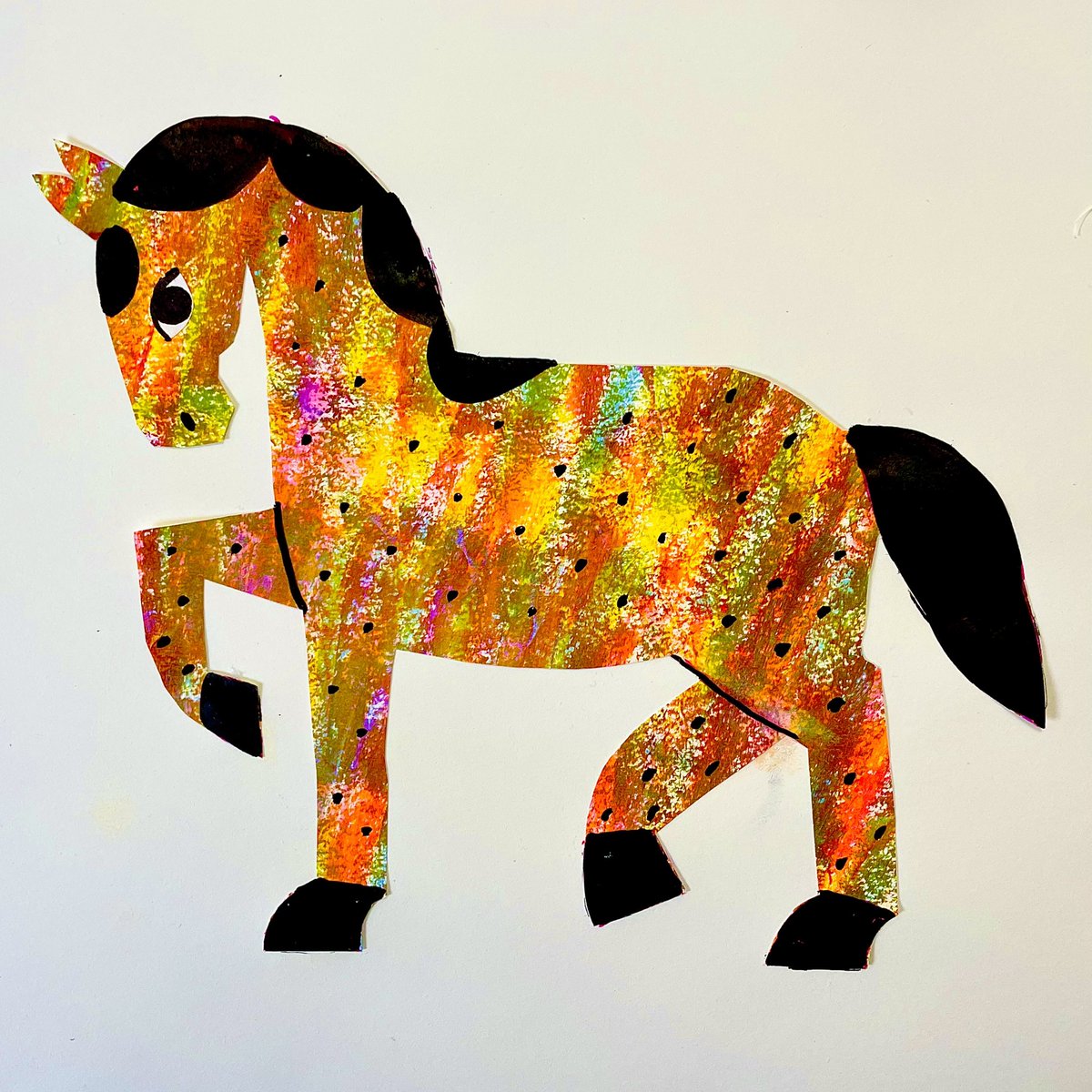 A little papercut rainbow horse of course! 🌈🐴 #illustration #illustrator #WIP #draw #art