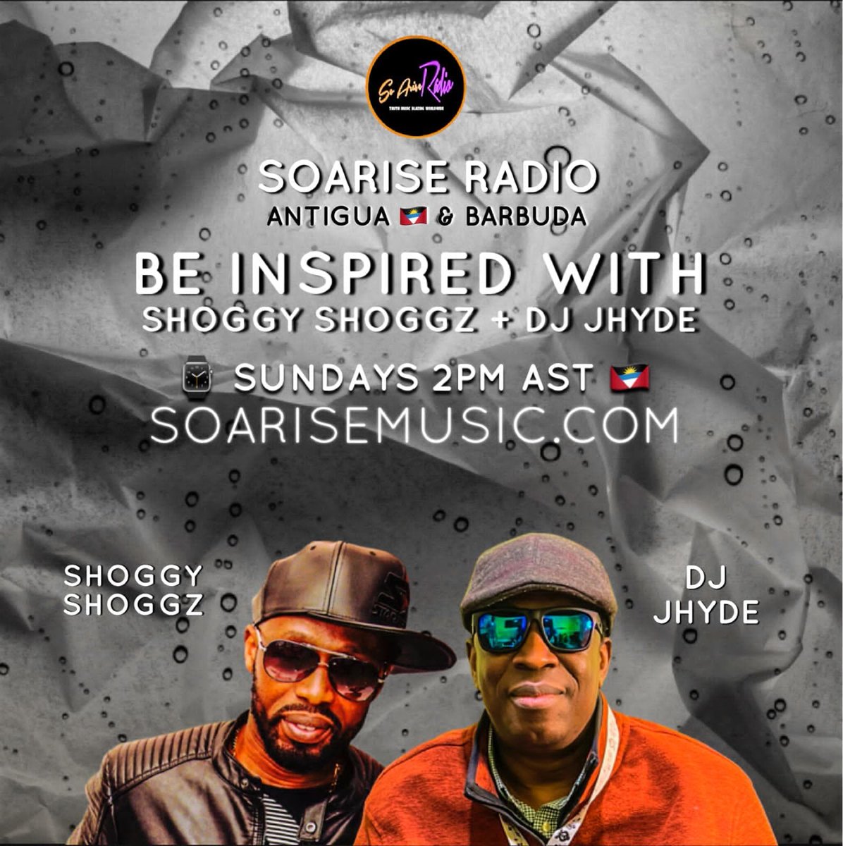SoAriseRadio's tweet photo. #NowInProgress on So Arise Radio: https://t.co/mpvMqrFd8v 
.
Get inspired!! Join @ShoggyShoggz + @DjJhyde for another awesome episode of @BInspiredSSDJJ 
.
2pm-4pm AST/ET https://t.co/1lRGNhgEkl