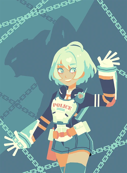Found this unfinished in my art file and decided to continue and play with the color palette.... Funny result I guess 🥴 #ASTRALCHAIN 