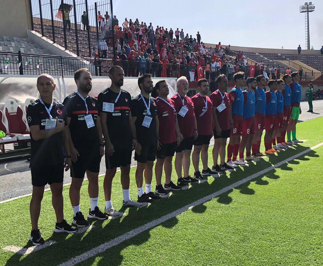 MilliTakimlar's tweet photo. U18 Millî Takımımız, Cezayir’de düzenlenen 19. Akdeniz Oyunları ilk maçında Yunanistan’ı Ali Kılıç ve Habib Biçer’in golleriyle 2-1 mağlup etti. 🇹🇷 #BizimÇocuklar 

#GRETUR https://t.co/WOlDhp7drU