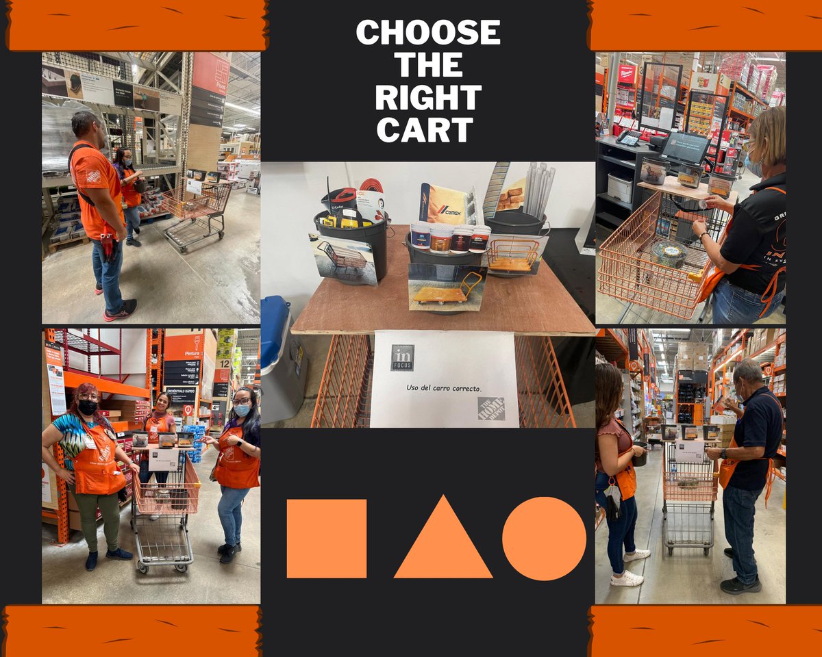 Choose the right cart for the job. 🛒 Safety is knowing which cart is the correct one to use not only for our clients but also for our associates. #SafetyFirst 6️⃣4️⃣0️⃣9️⃣