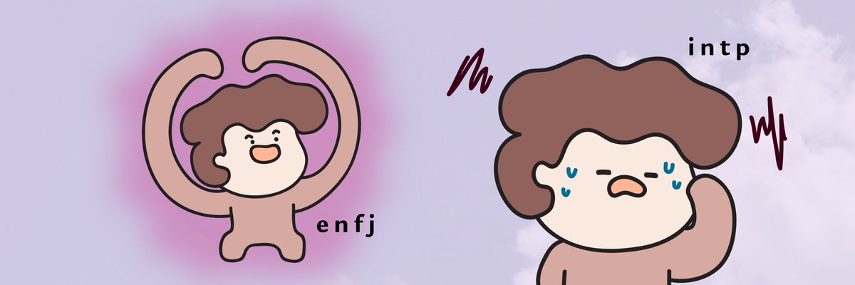 P_Tendency_P's tweet photo. enfj : 🥰😍
intp : 😅🥴

#mbti #enfj #intp #mbtimeme #memes #nftart #nftdrop #nftartist #artwork #엔프제 #인팁 #짤방 #밈 @opensea https://t.co/WcmRN7JIwH