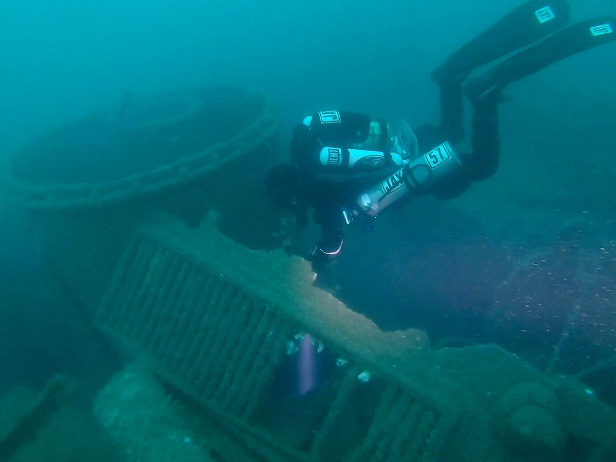 Back to the green and murky stuff this weekend. Todays dive was a superb 105 minute run on the SS Wellpark cargo ship which sits at 46m #Prism2 #hollis #rebreather #channeldiving #tecdiving #CCR #ukdiver #ukdiving…

📸 instagram.com/p/CfR1eMvo1V5/ via tweet.photo