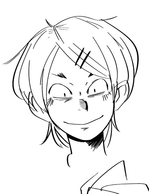 ちゃちゃっと顔だけペン入れしてみたのをこそっと 