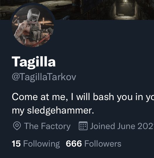 TagillaTarkov's tweet photo. Nice.

Hey Nikita, where is my red sledgehammer paint? https://t.co/gRG4RO0QK5