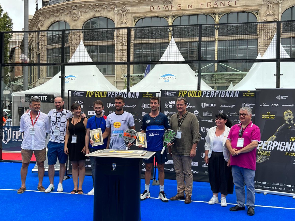 sebastmenard's tweet photo. #Padel | Cette 1ère édition du FIP Gold Perpignan, tournoi international de padel, se termine. Félicitations aux vainqueurs et aux participants et merci à tous ceux qui ont participé à l'organisation. #FIPGold https://t.co/QJhXK3mSPw