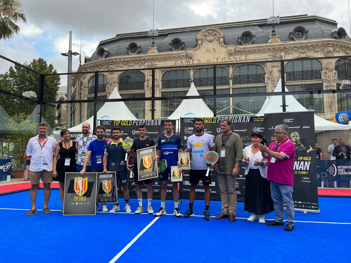 sebastmenard's tweet photo. #Padel | Cette 1ère édition du FIP Gold Perpignan, tournoi international de padel, se termine. Félicitations aux vainqueurs et aux participants et merci à tous ceux qui ont participé à l'organisation. #FIPGold https://t.co/QJhXK3mSPw