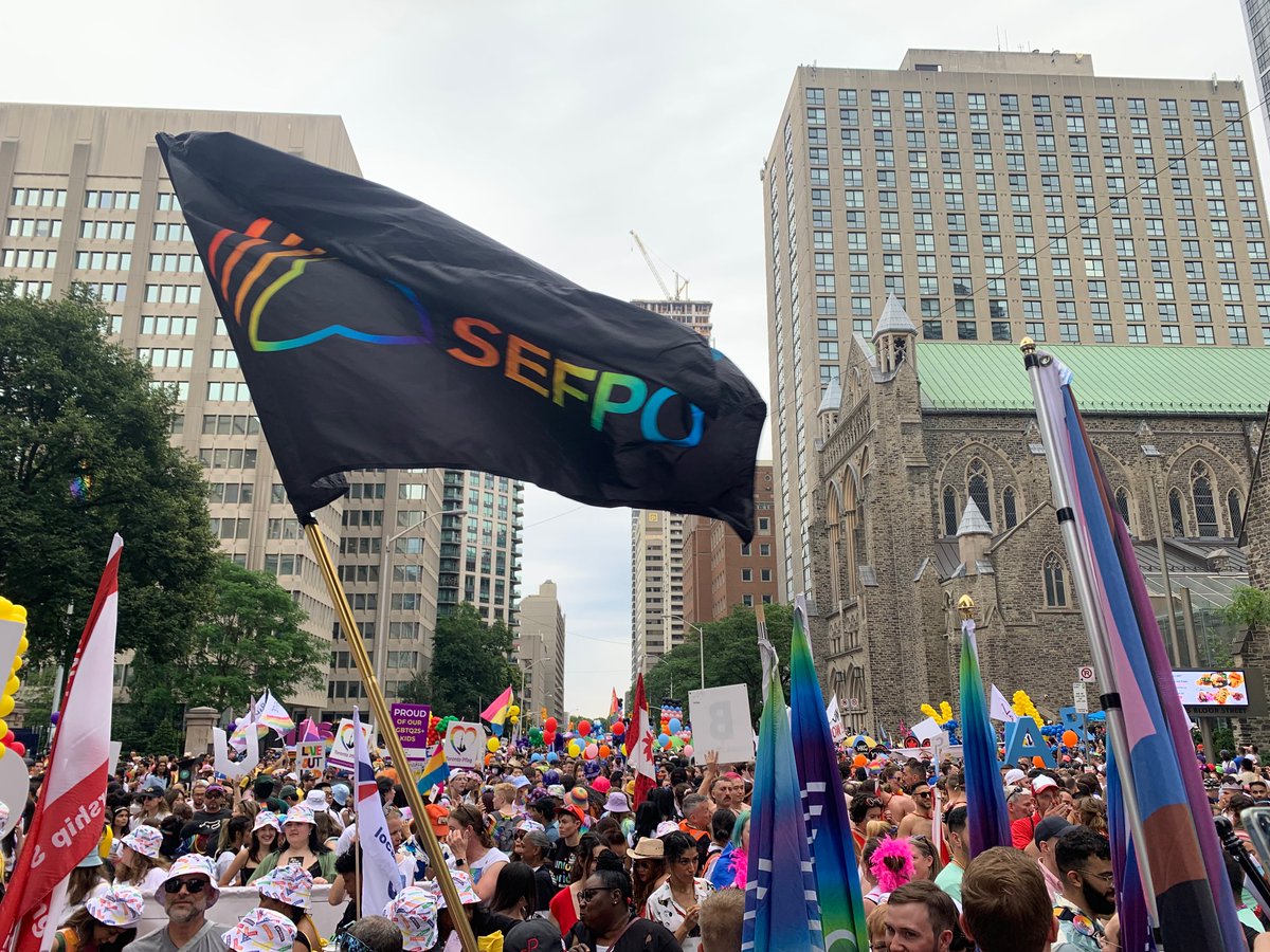 JPHornick's tweet photo. From breakfast to the Toronto #Pride March! https://t.co/grCe5eXhyG