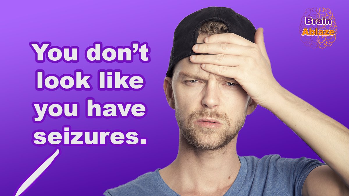 There isn't a look for a person who has #seizures or #epilepsy? Many of us have seizures that aren't even noticeable. -- Are people surprised when you tell them about your seizures? #EpilepsyAwareness