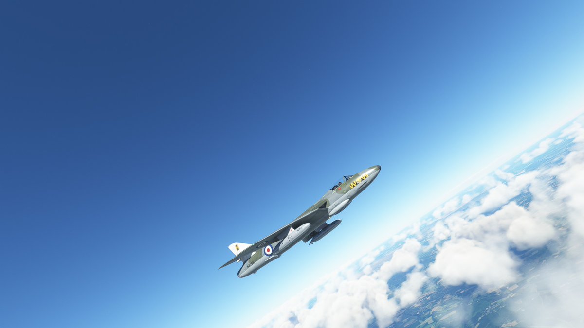 TheBadSimPilot's tweet photo. What a plane to come back on, The magnificent Hawker Hunter by DG designs! This FREE cold war beauty can be downloaded from here on https://t.co/nsTwD2g215 https://t.co/REh1LsssFJ
#msfs2020  #flightsim #screenshot  #screenshotOfTheIndeterminateTimePeriod https://t.co/k0UZJFw3Wx