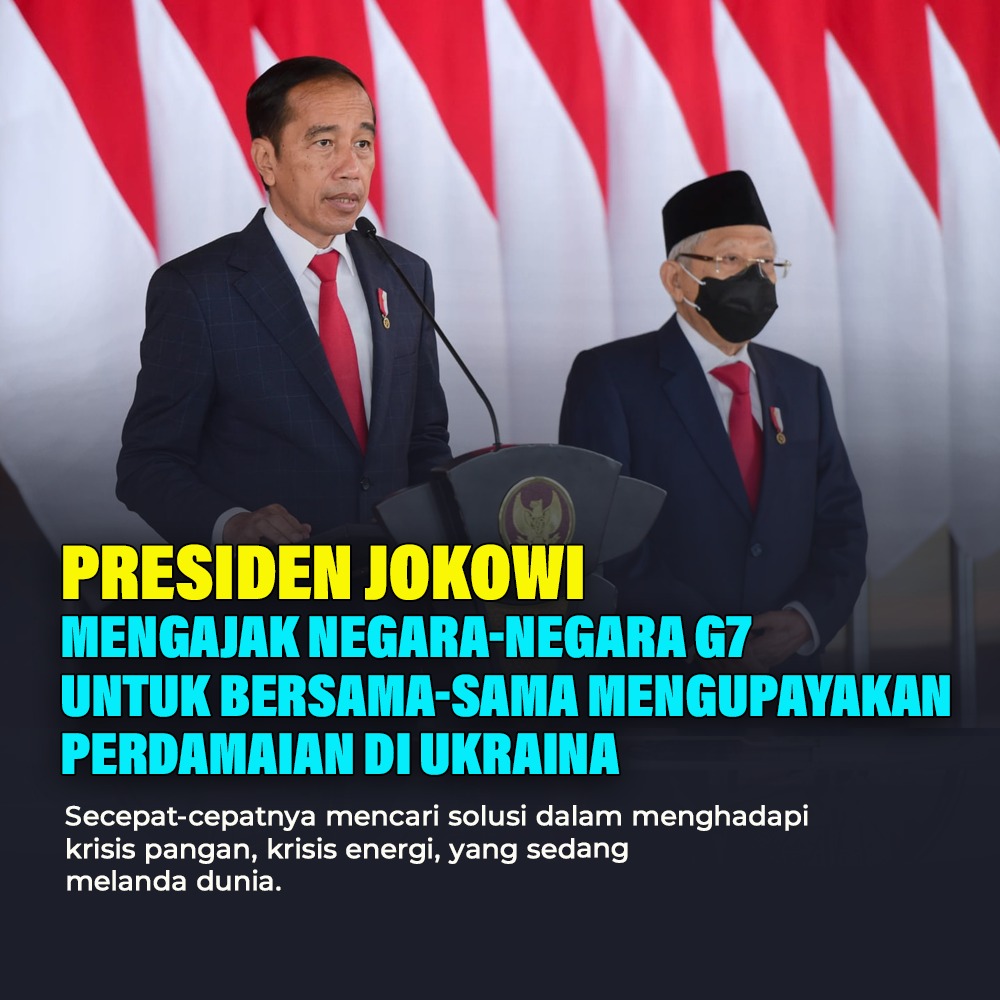 BrianAgst's tweet photo. Presiden mengajak negara G7 untuk bersama upayakan perdamaian dunia
 #WujudkanIndonesiaHebat https://t.co/jRsqVa4KZu
