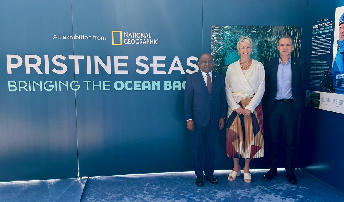 Are you at the #UNOceanConference in Lisbon this week? We invite you to visit “Pristine Seas: Bringing the Ocean Back,” a curated photo exhibit that demonstrates the beauty and wonder of the world’s ocean.