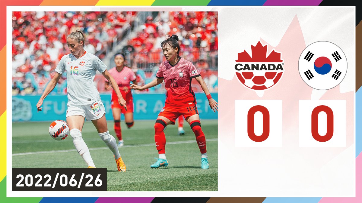 HIGHLIGHTS 

#CANWNT 🇨🇦 0:0 🇰🇷”