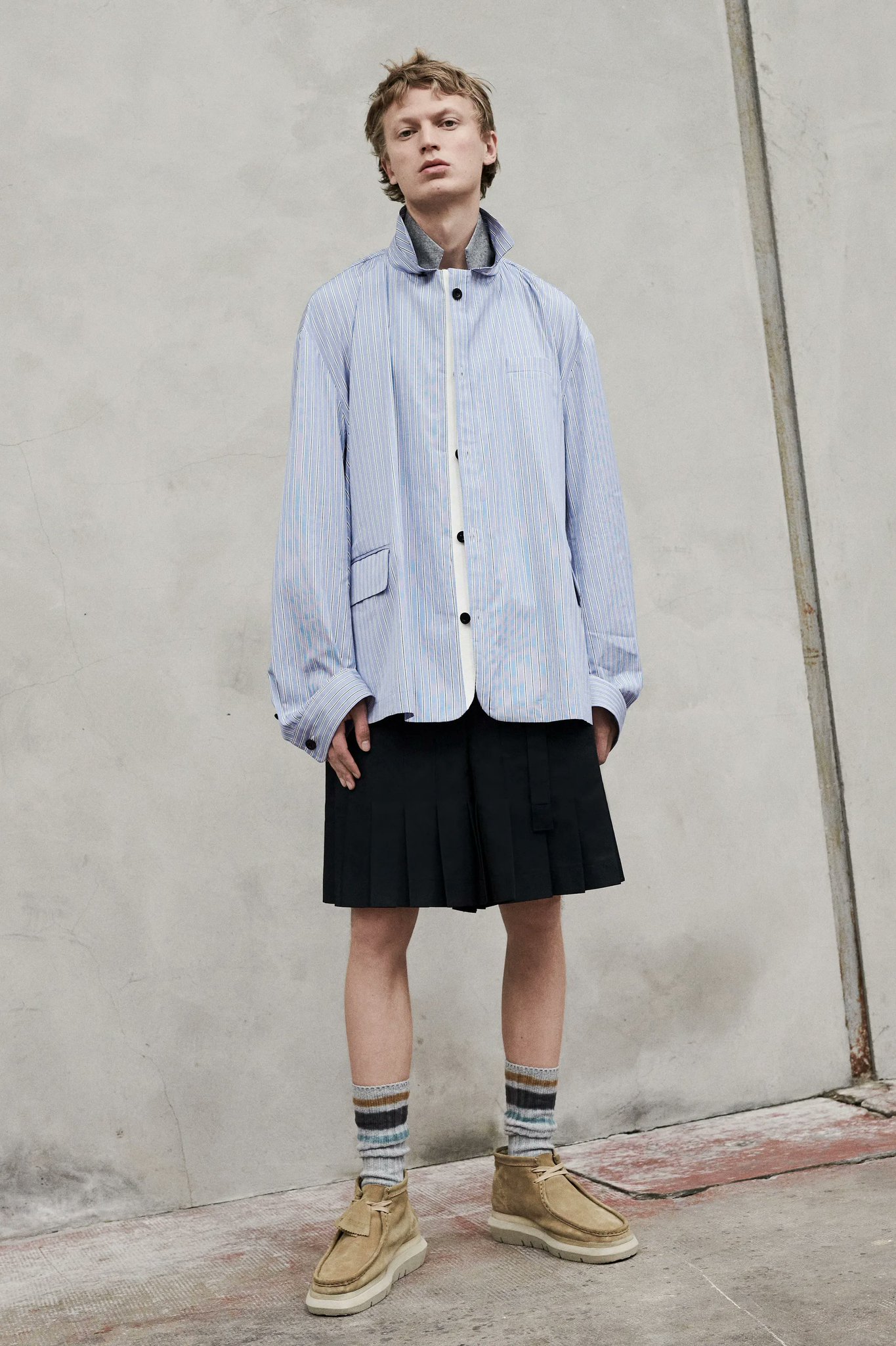 sacaiサカイ完売品レアsuitingshortsスカート ショートパンツ sacai(サカイ) 23SS「Suiting Shorts」スーチングショートパンツ
