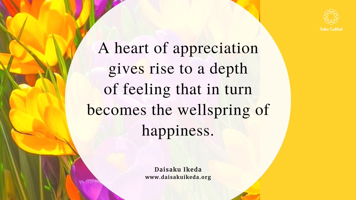 “A modest person has gratitude. A heart of appreciation gives rise to a depth of feeling that in turn becomes the wellspring of happiness.”