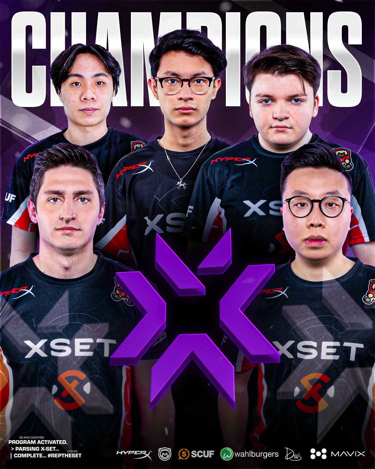 XSET on Twitter "Your North America Stage 2 Challengers Champions! 🏆 🥇