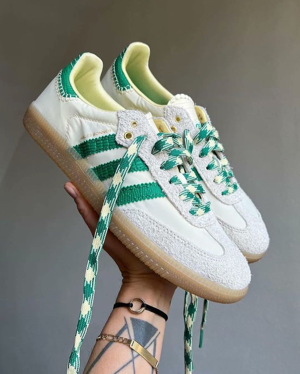 adidas gazelle silver green womens Country Sneaker — Easy Yellow – La Garçonne main image 0