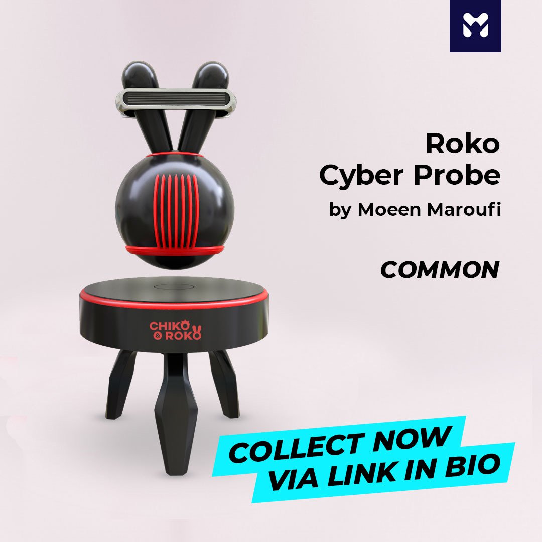 rtoysapp's tweet photo. Hey, it’s Roko! Calling all art-lovers and creativity-enjoyers! Your perfect assistant is already here! 🤖🎨

The author of this gift is @MaroufiMoeen. Add to your collection!

#chikoroko #artoys #designtoy https://t.co/u6d8l1lNwv
