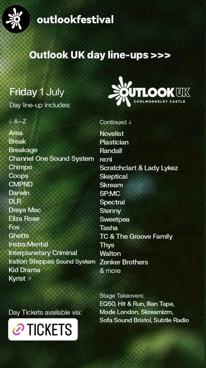 Hyped for the <a href="/IlianTape/">ILIAN TAPE</a> stage at <a href="/OutlookFestival/">Outlook Festival</a> on Friday 💪💪