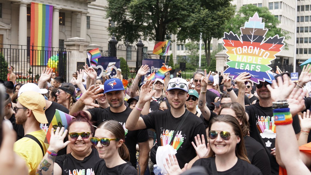 MapleLeafs's tweet photo. Happy #Pride, Toronto! https://t.co/PLtebCVzLf