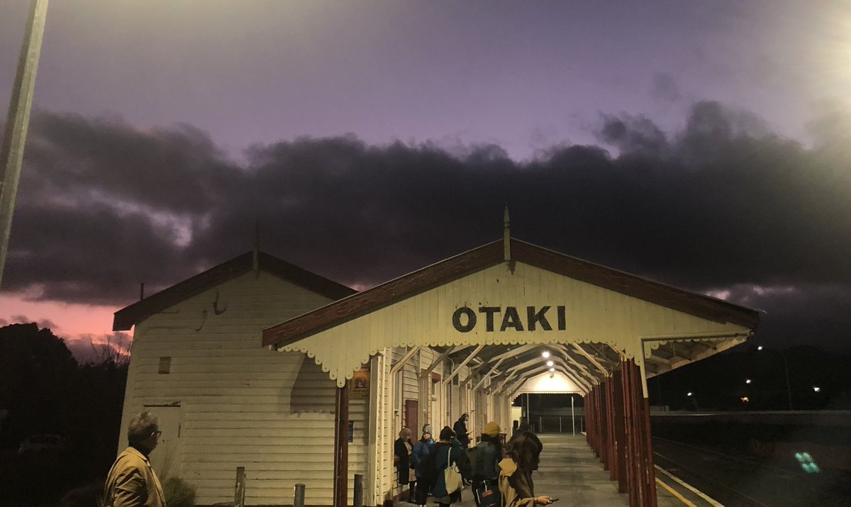 On the train this morning to our Wellington campus and the <a href="/FulbrightNZ/">Fulbright NZ</a> awards!